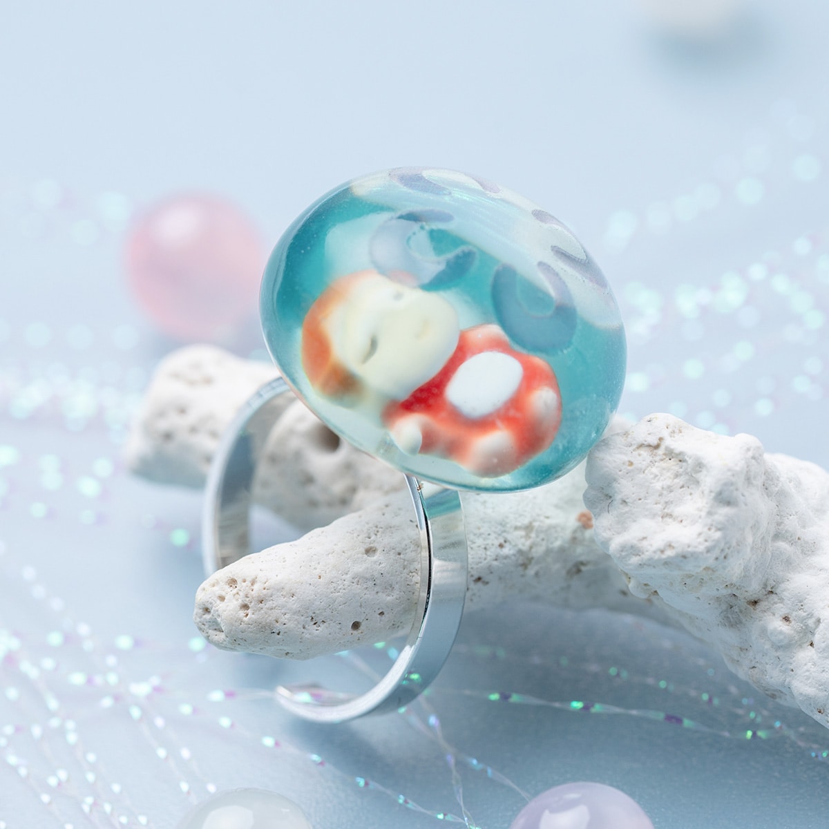 Ponyo Inside a Jellyfish Adjustable Ring - official view 1