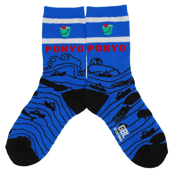 Ponyo Socks - GBL - Blue - official product view 3