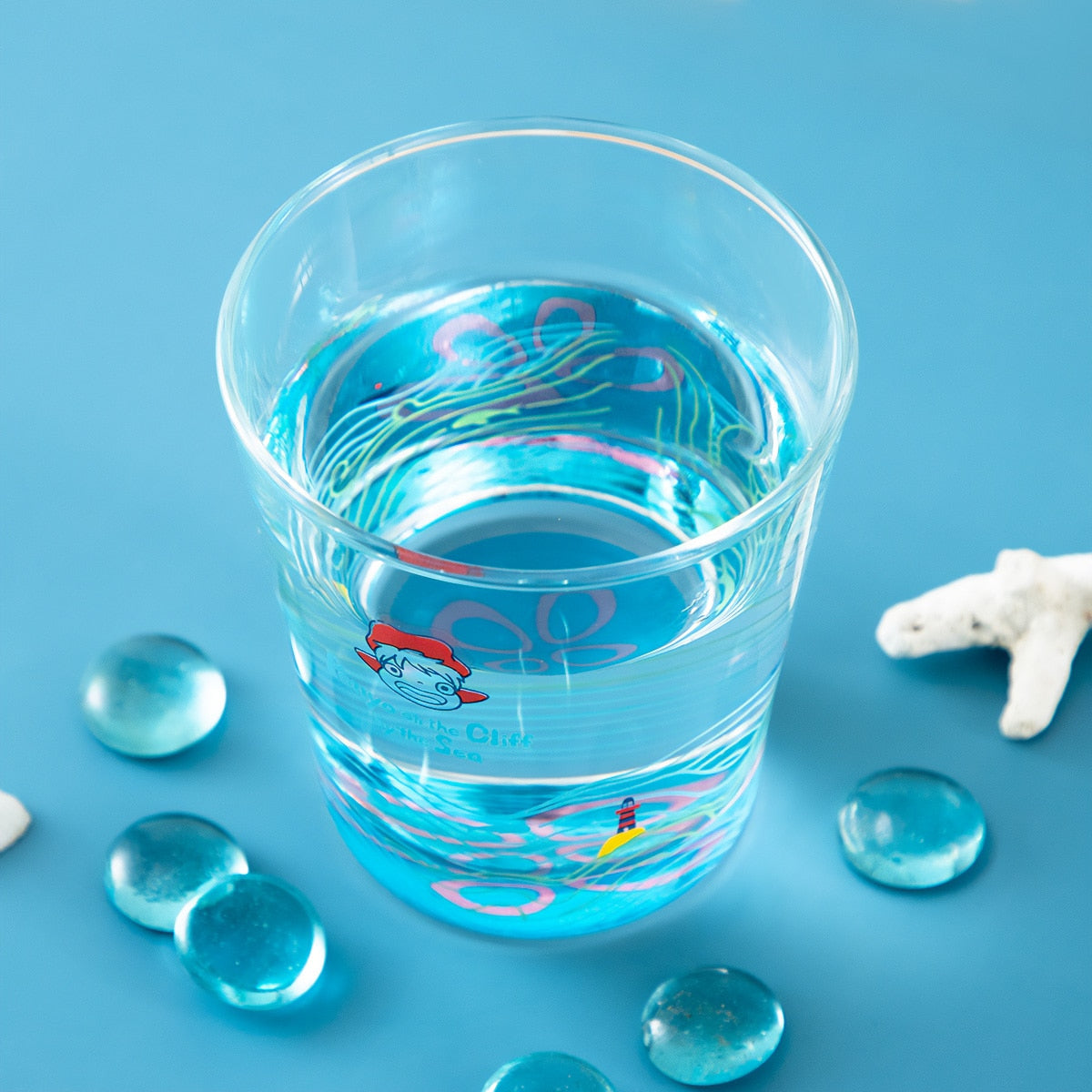 Ponyo - Under the Sea Drinking Glass 270 ml - official view 2
