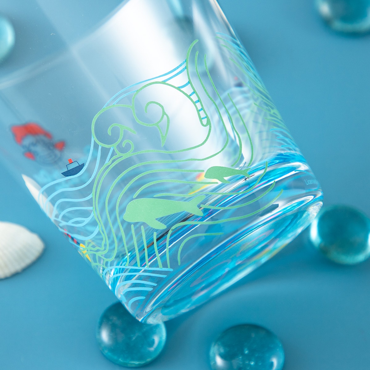 Ponyo - Under the Sea Drinking Glass 270 ml - official view 6