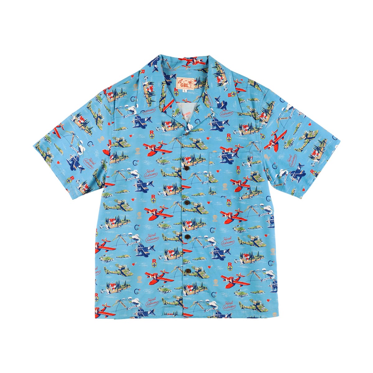 Porco Rosso GBL Hawaiian Shirt - Flying Boats, Sky and Sea - official view 9