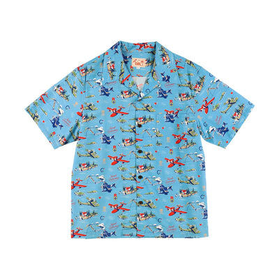 Porco Rosso GBL Hawaiian Shirt - Flying Boats, Sky and Sea - official view 9