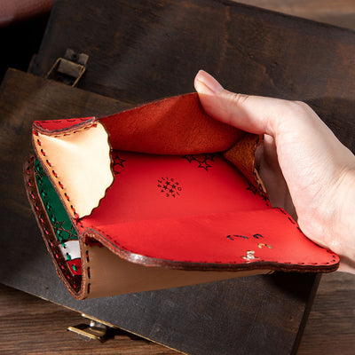 Porco Rosso GBL x OJAGA DESIGN Leather Short Wallet - official view 4