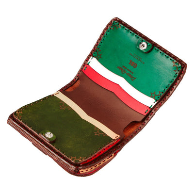Porco Rosso GBL x OJAGA DESIGN Leather Short Wallet - official view 7