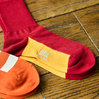 Porco Rosso Socks - GBL Embroidery - Red - official product view 5