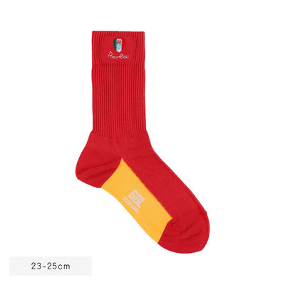Porco Rosso Socks - GBL Embroidery - Red - official product view 6