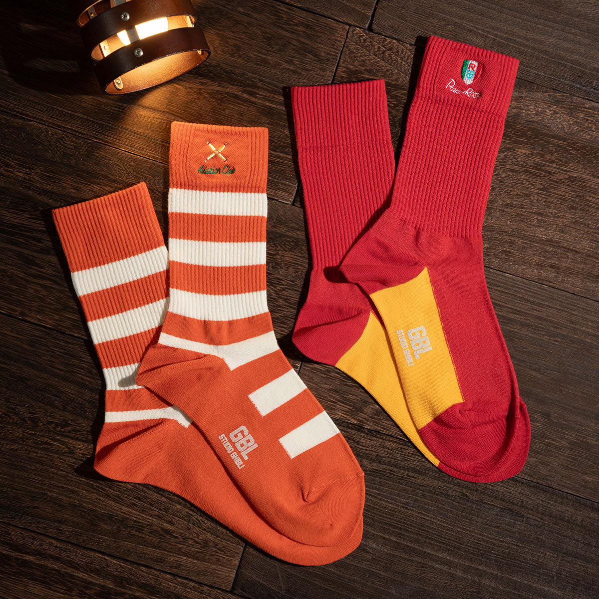 Porco Rosso Socks - GBL Embroidery - Red - official product view 10