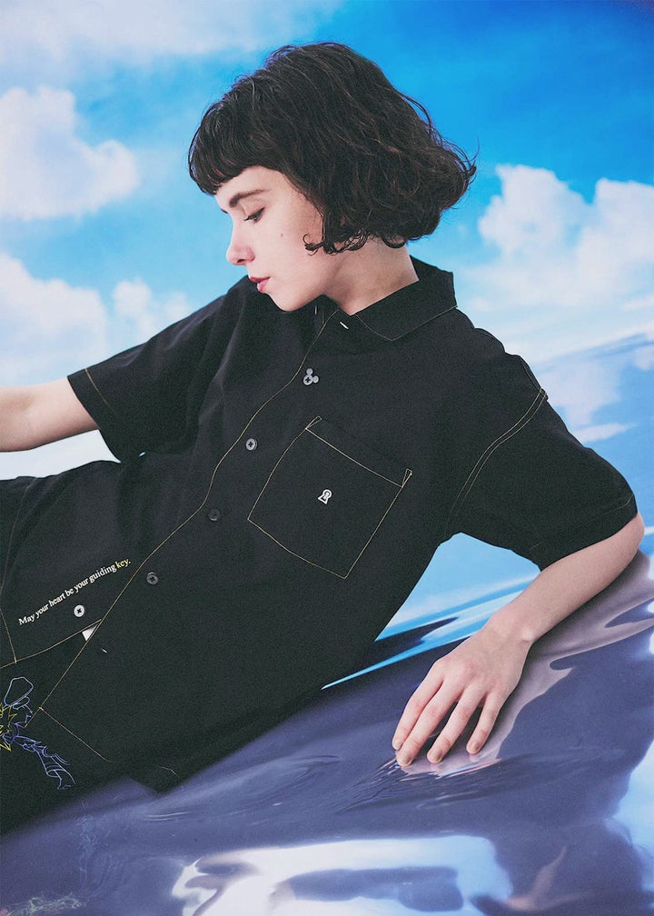 Video laden: Kingdom Hearts X Graniph Fashion Collection - May My Heart Be My Guiding Key Big Silhouette Short Sleeved Shirt [Release Jun 16 2026]