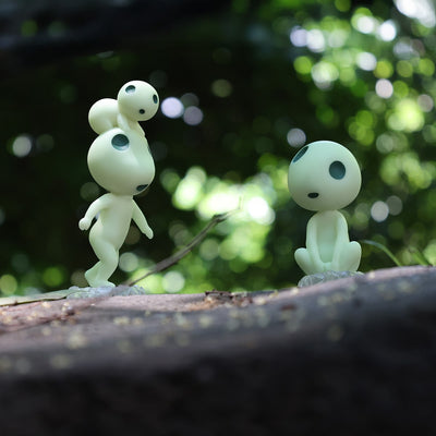 Princess Mononoke Glow-in-the-Dark Kodama Figures (3 Types) - Stacked Kodama - official view 13