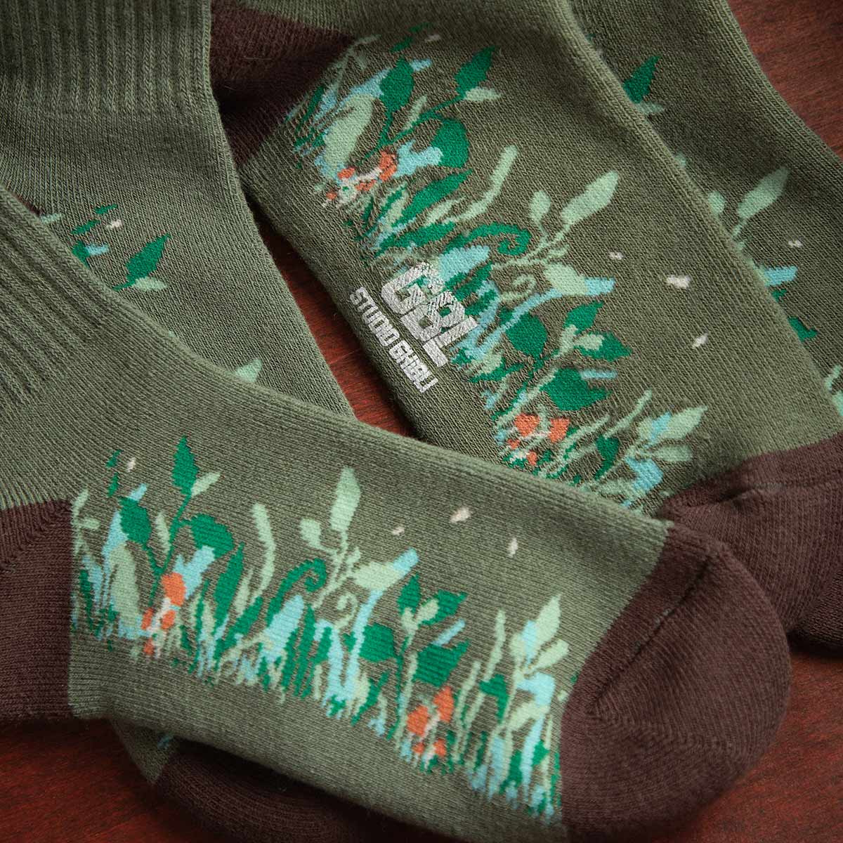 Princess Mononoke Socks - GBL - Green - official product view 5