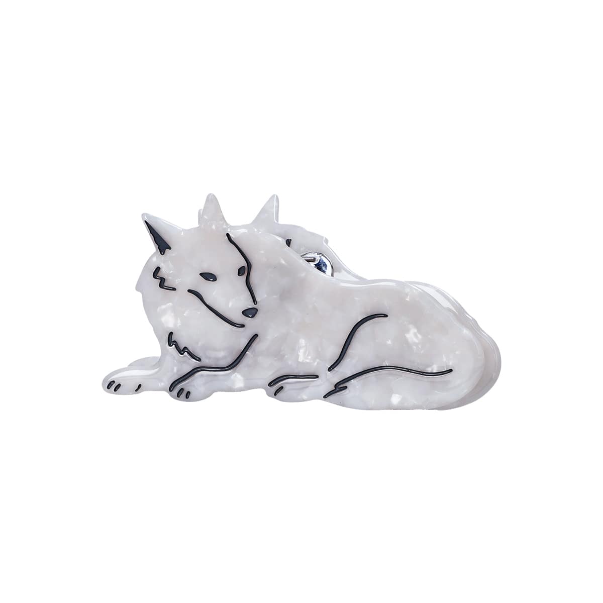 Princess Mononoke Wolf Hair Clip - official view 6