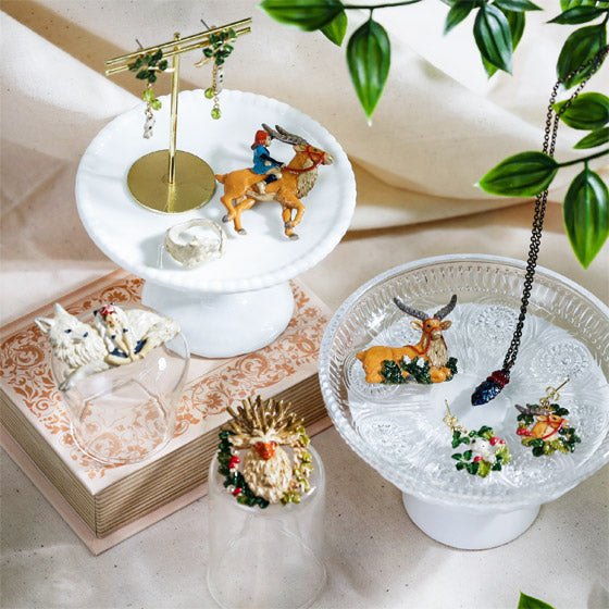 Princess Mononoke Yakul and Kodama Clip-On Earrings - official view 8