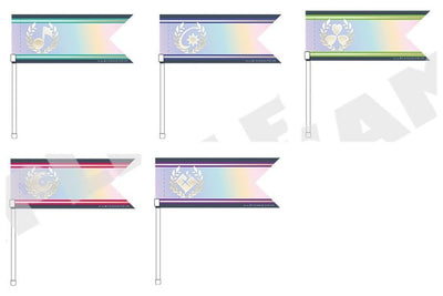 Project Sekai - 5th Anniversary Mini Flags - complete set of 5 included designs