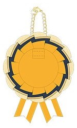 Project Sekai 5th Anniversary rosette badge case — Wonderlands × Showtime