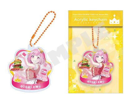 Project Sekai Acrylic Keychains Vol.14 — Emu Otori with packaging