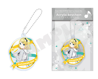 Project Sekai Acrylic Keychains Vol.15 — Kagamine Rin with packaging