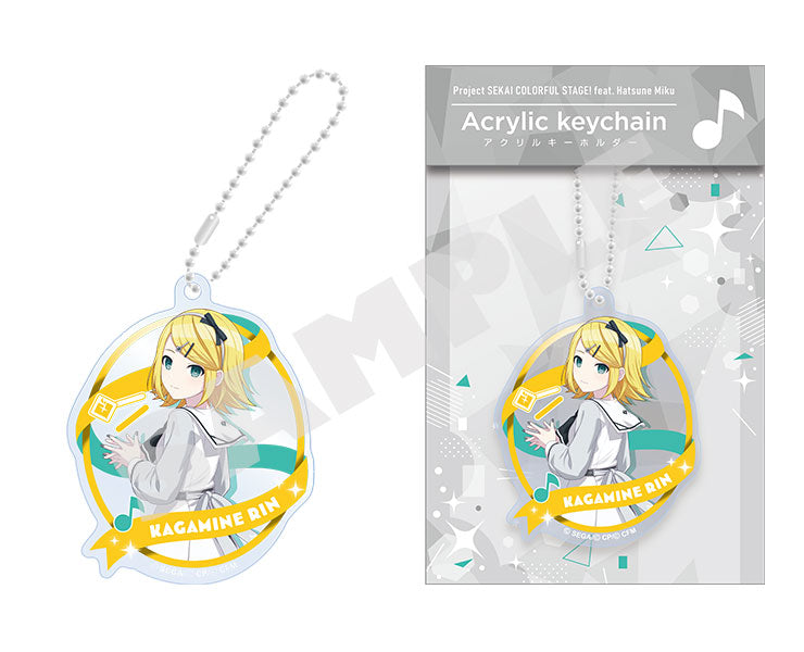Project Sekai Acrylic Keychains Vol.15 — Kagamine Rin with packaging