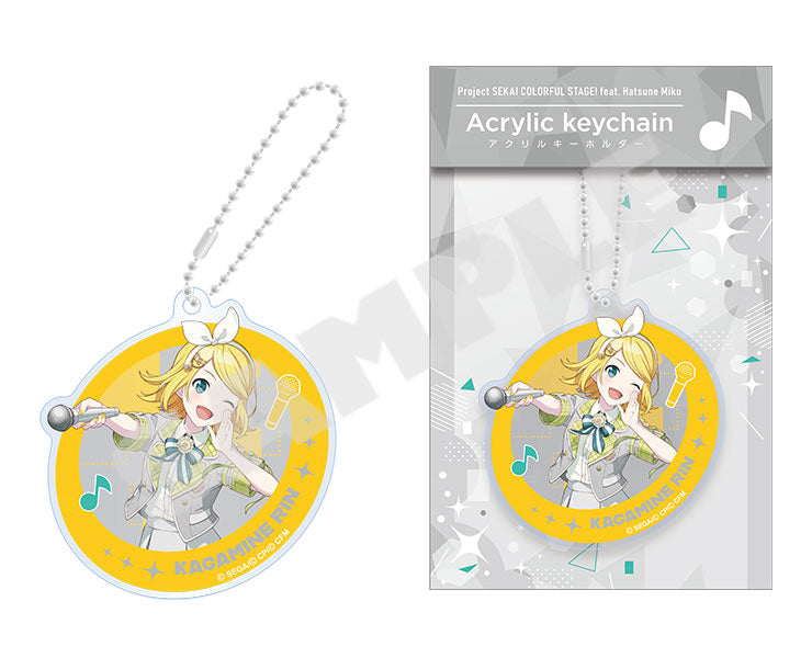 Project Sekai Acrylic Keychains Vol.18 — Kagamine Rin with packaging