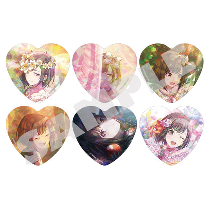 Ena Shinonome H/Art Collection Vol.1, six holographic heart badge designs