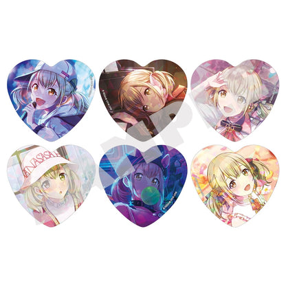 Kohane Azusawa H/Art Collection Vol.1, six holographic heart badge designs