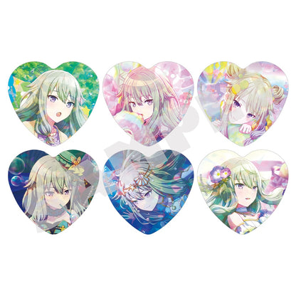 Nene Kusanagi H/Art Collection Vol.1, six holographic heart badge designs