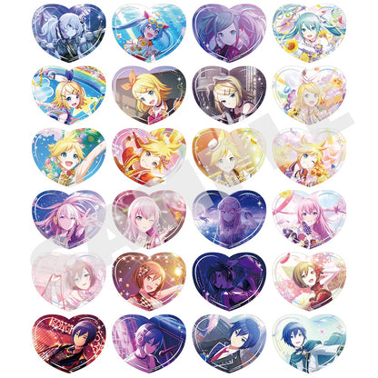 Virtual Singers H/Art Collection Vol.1 heart-shaped clear cards, complete 24-design assortment