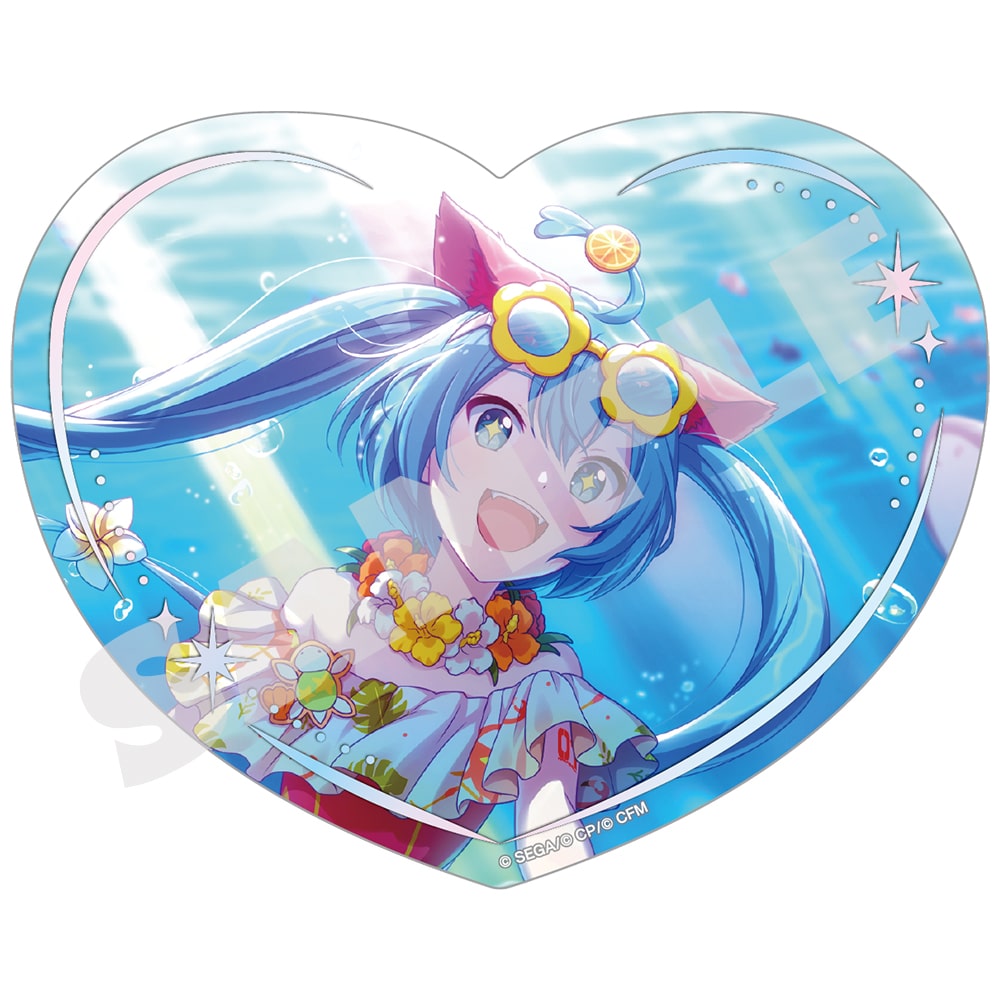 Virtual Singers H/Art Collection Vol.1 heart-shaped clear cards, design detail 2