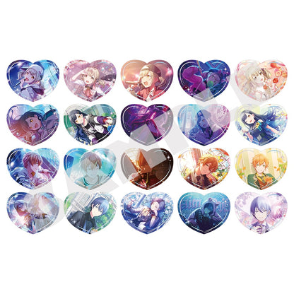 Vivid BAD SQUAD H/Art Collection Vol.1 heart-shaped clear cards, complete 20-design assortment