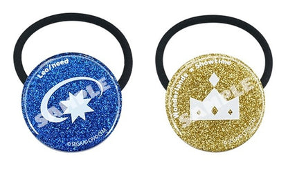 Project Sekai - Glitter Acrylic Hair Ties - both included designs