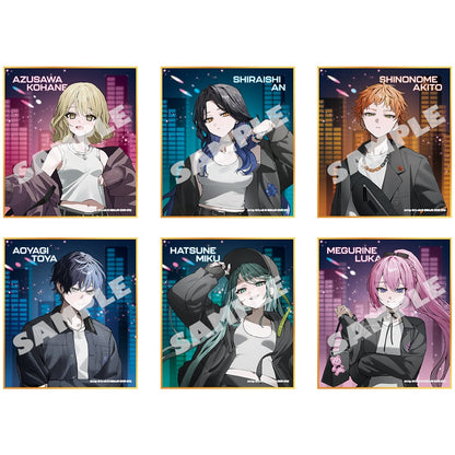 Project Sekai Illustrator Collab Vivid BAD SQUAD mini shikishi, example illustration