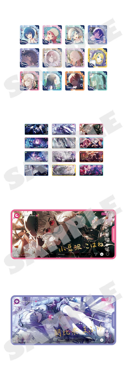 Project Sekai - Memosté Memorial Stickers Vol.8 A Box - official artwork and finish details