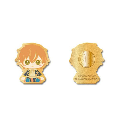 Project Sekai My Sekai Akito Shinonome pin badge, front view