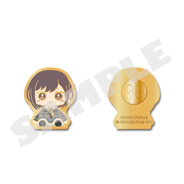 Project Sekai My Sekai Ena Shinonome pin badge, front and back views