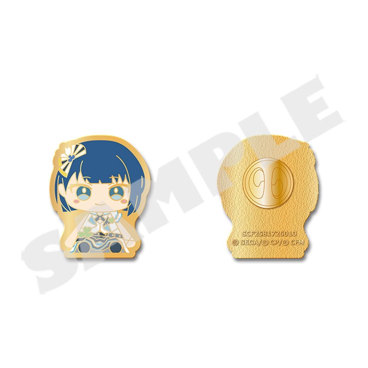 Project Sekai My Sekai Haruka Kiritani pin badge, front and back views