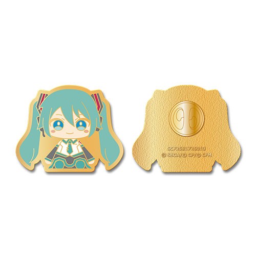 Project Sekai My Sekai Hatsune Miku pin badge, front view