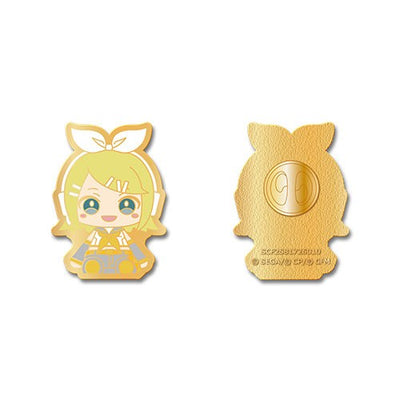 Project Sekai My Sekai Kagamine Rin pin badge, front view