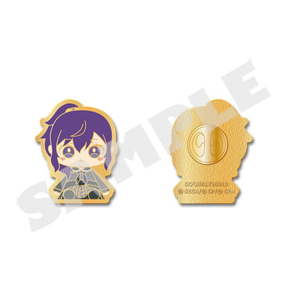 Project Sekai My Sekai Mafuyu Asahina pin badge, front and back views