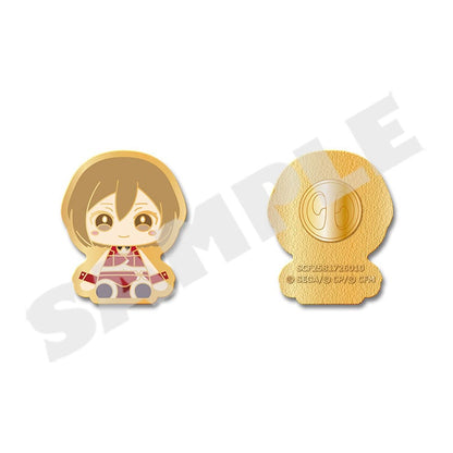 Project Sekai My Sekai MEIKO pin badge, front and back views