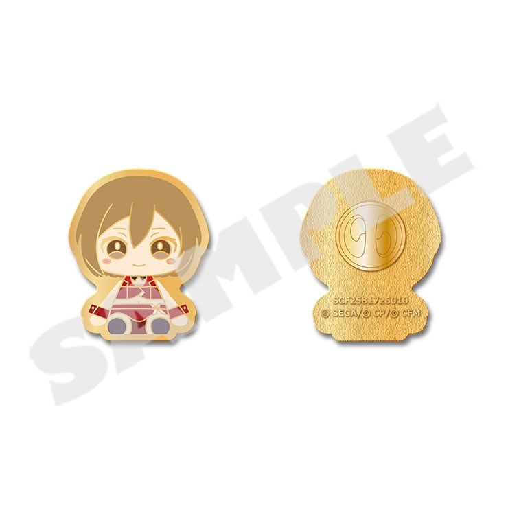 Project Sekai My Sekai MEIKO pin badge, front and back views