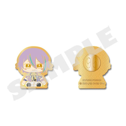 Project Sekai My Sekai Rui Kamishiro pin badge, front and back views