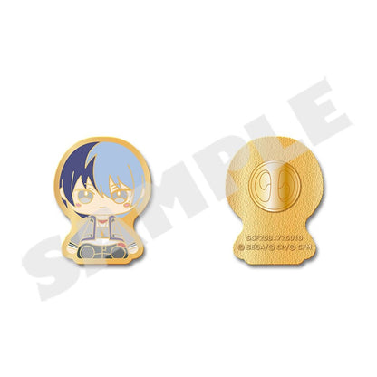 Project Sekai My Sekai Toya Aoyagi pin badge, front and back views