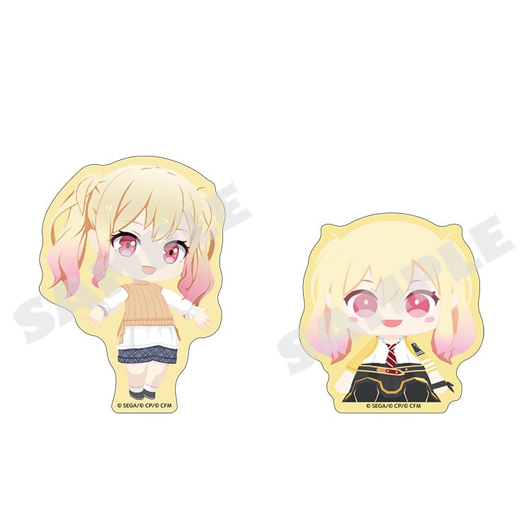 Project Sekai MySekai Saki Tenma two-sticker pack - character and plush designs