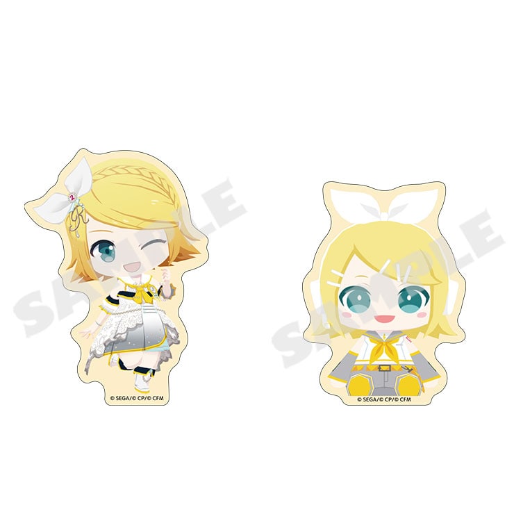 Project Sekai MySekai Kagamine Rin two-sticker pack - character and plush designs