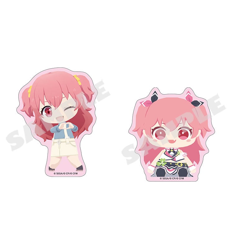 Project Sekai MySekai Airi Momoi two-sticker pack - character and plush designs