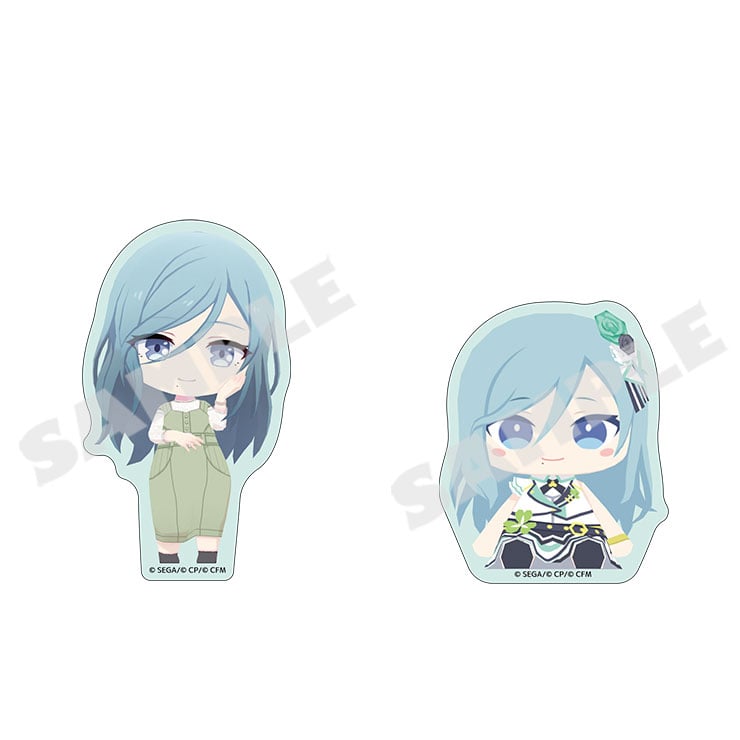 Project Sekai MySekai Shizuku Hinomori two-sticker pack - character and plush designs