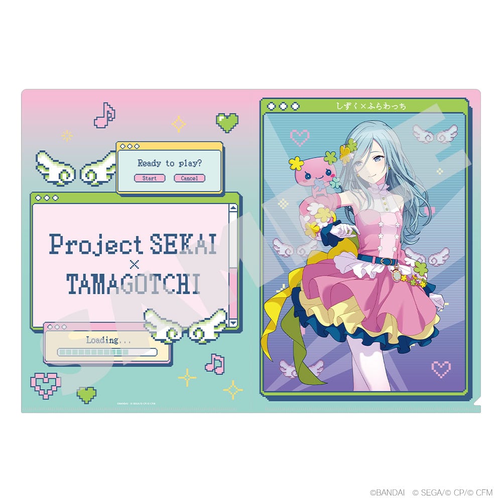 Project Sekai × Tamagotchi - A4 Clear Files - Shizuku Hinomori × Flowertchi