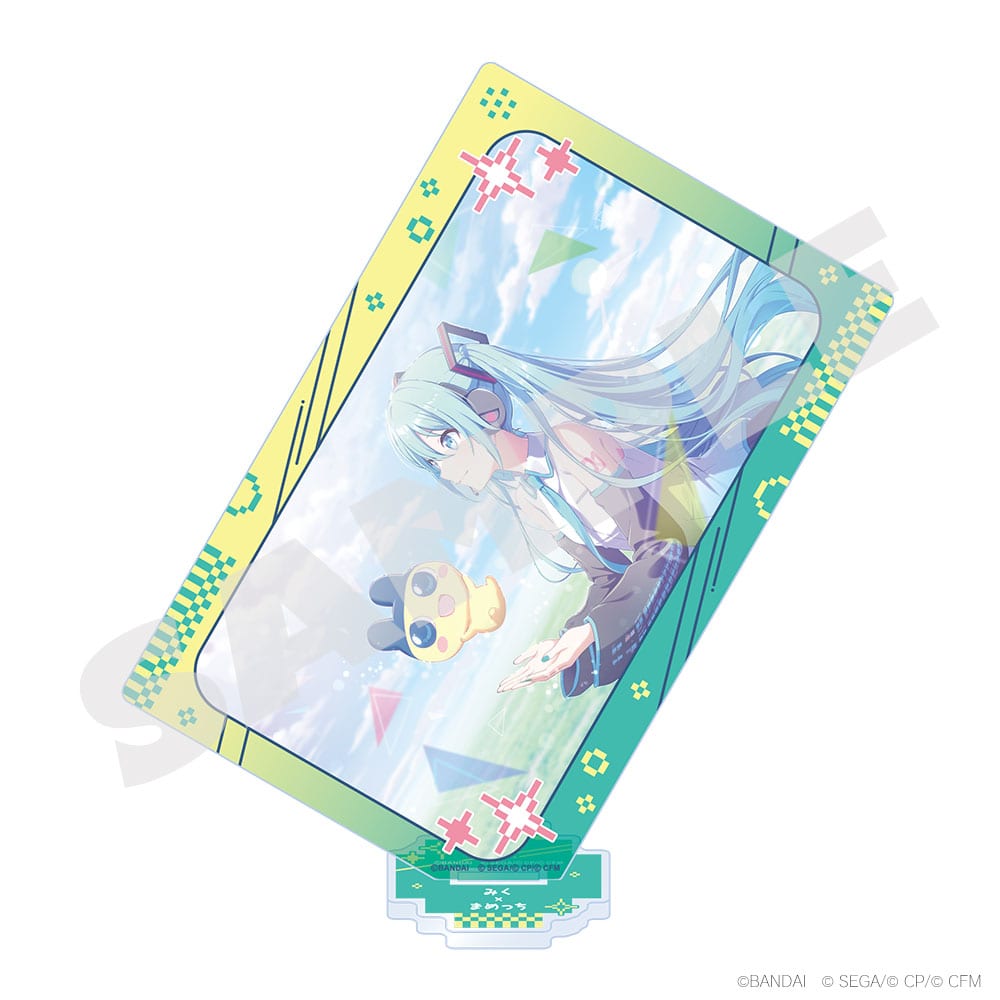 Project Sekai × Tamagotchi - Card-Style Acrylic Stands - Hatsune Miku × Mametchi 1