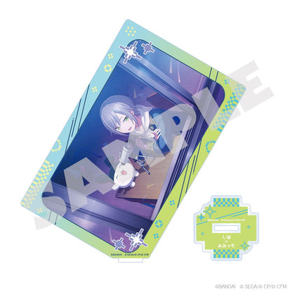 Project Sekai × Tamagotchi - Card-Style Acrylic Stands - Shiho Hinomori × Mimitchi 1, stand and base details