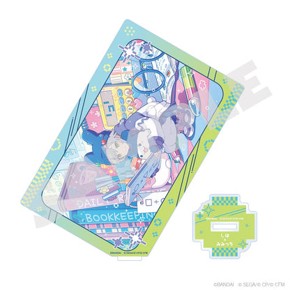Project Sekai × Tamagotchi - Card-Style Acrylic Stands - Shiho Hinomori × Mimitchi 2, stand and base details