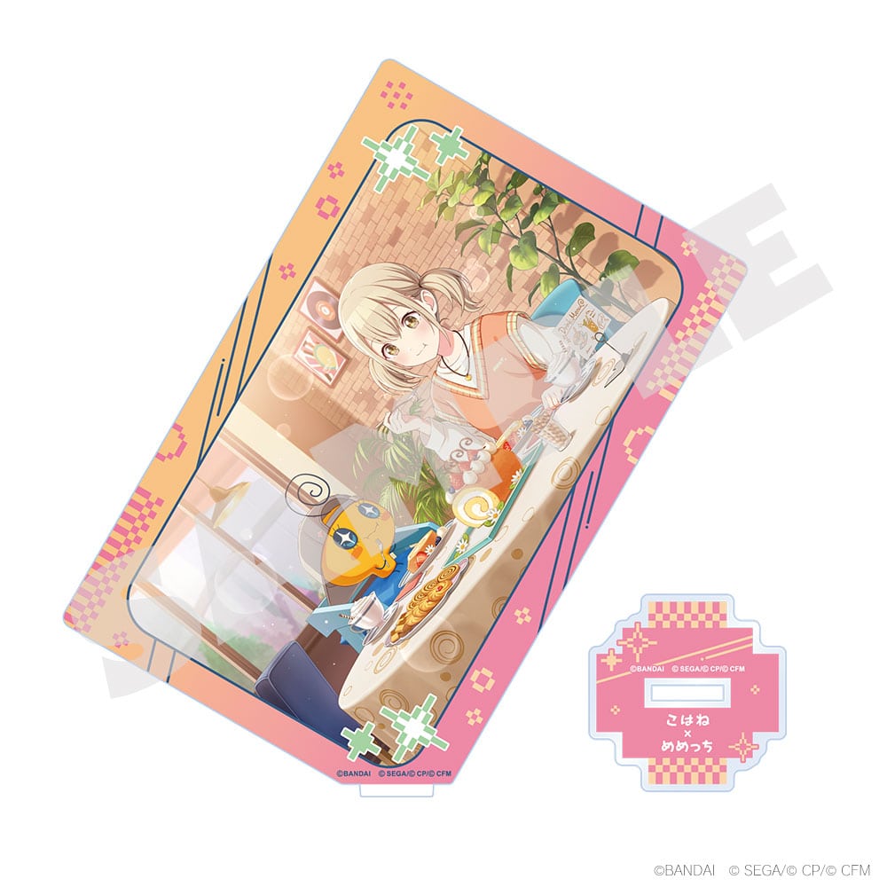 Project Sekai × Tamagotchi - Card-Style Acrylic Stands - Kohane Azusawa × Memetchi 1, stand and base details